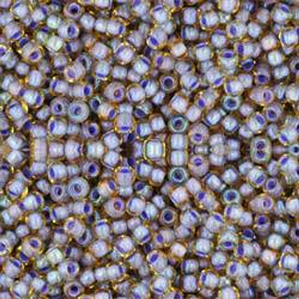 Toho ROUND 11/0 Seed Beads LT TOPAZ OPAQUE LAVENDER LINED