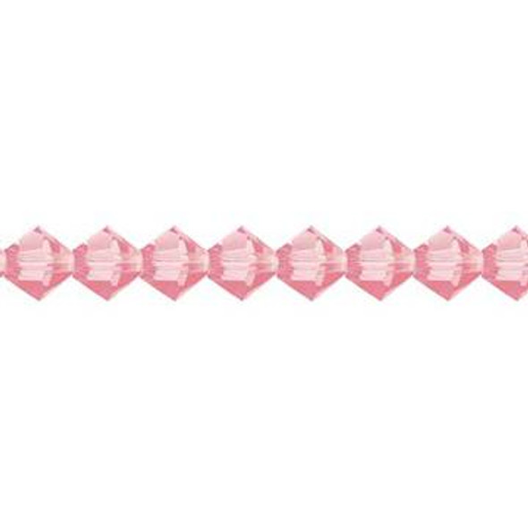 Preciosa Crystal Bicone Beads 4mm ROSE