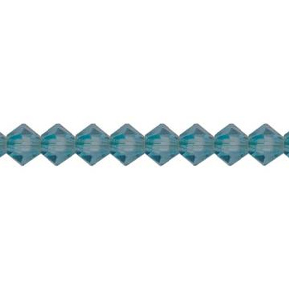 Preciosa Crystal Bicone Beads 4mm INDICOLITE Preciosa Crystal Bicone Beads 4mm INDICOLITE