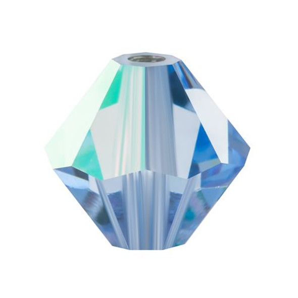 Preciosa Crystal Bicone Beads 4mm LIGHT SAPPHIRE AB 1 Preciosa Crystal Bicone Beads 4mm LIGHT SAPPHIRE AB 1