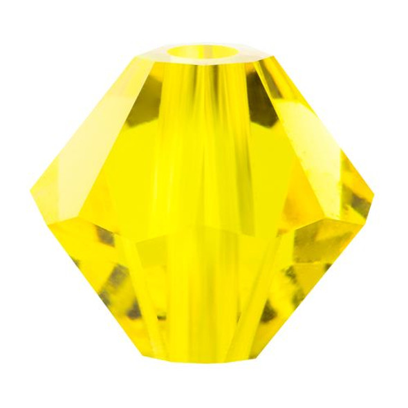 Preciosa Crystal Bicone Beads 4mm CITRINE 1 Preciosa Crystal Bicone Beads 4mm CITRINE 1
