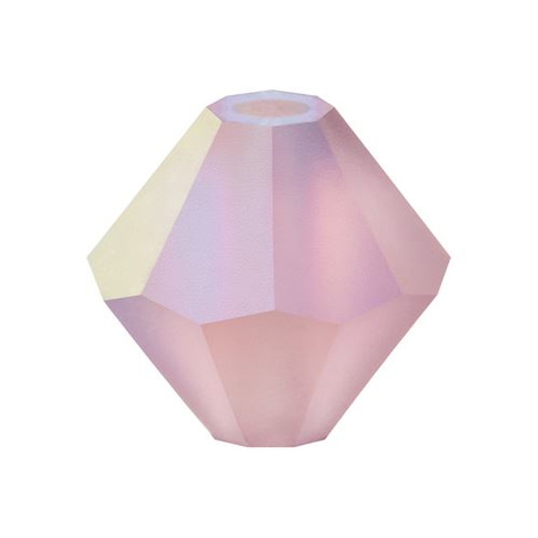 Preciosa Crystal Bicone Beads 4mm MATTE LIGHT AMETHYST AB 1