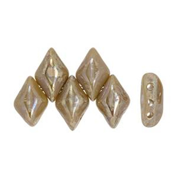2-Hole GEMDUO Czech Glass Beads OPAQUE AMETHYST REMBRANDT