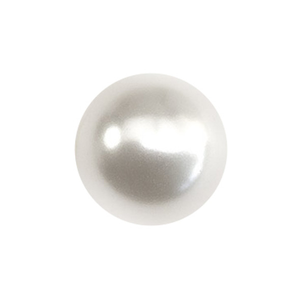 Krakovski Crystal Round Pearls 3mm WHITE