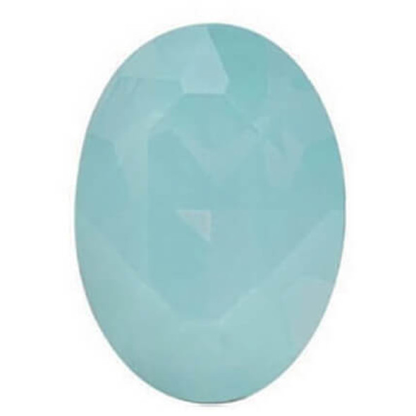 Krakovski Crystal Oval Stone 18x25mm AQUA OPAL