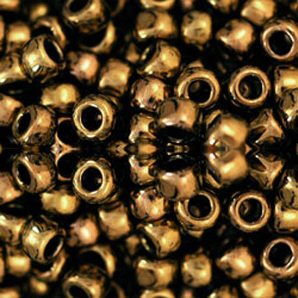 Toho ROUND 3/0 Seed Beads ANTIQUE BRONZE (2.5" tube)