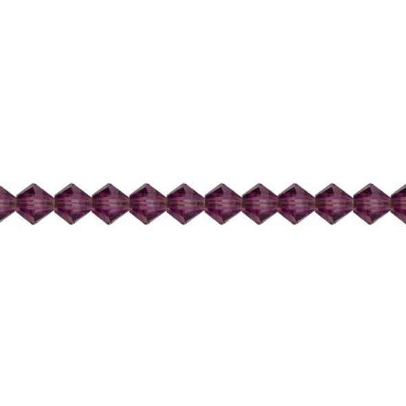 Preciosa Crystal Bicone Beads 6mm AMETHYST