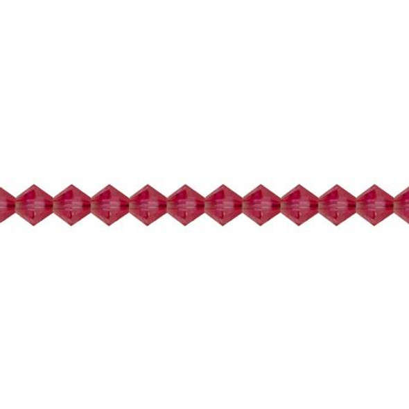 Preciosa Crystal Bicone Beads 6mm INDIAN PINK Preciosa Crystal Bicone Beads 6mm INDIAN PINK