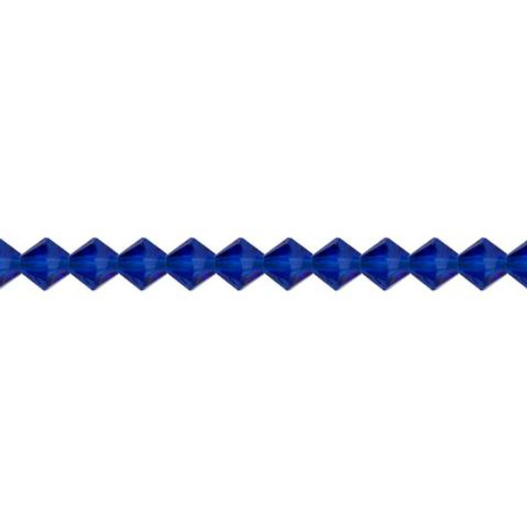 Preciosa Crystal Bicone Beads 6mm CAPRI BLUE AB Preciosa Crystal Bicone Beads 6mm CAPRI BLUE AB