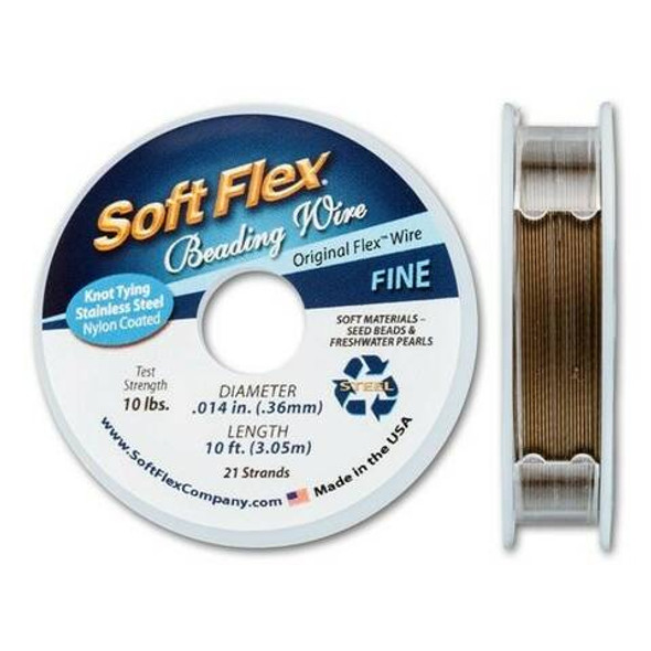 Soft Flex Antique Brass FINE Beading Wire