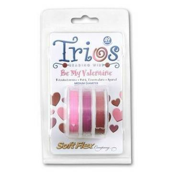 BEADING WIRE Soft Flex Trios BE MY VALENTINE