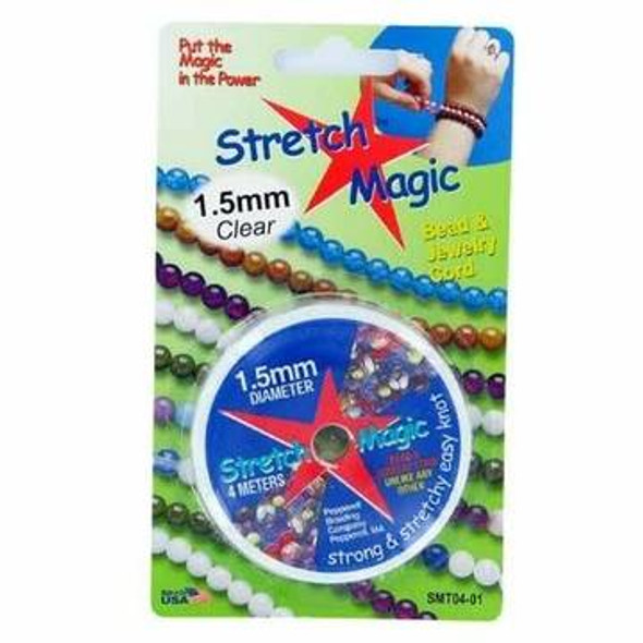 Stretch Magic Beading Cord CLEAR 1.5mm