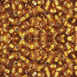 Toho ROUND 8/0 Seed Beads SILVER LINED TOPAZ