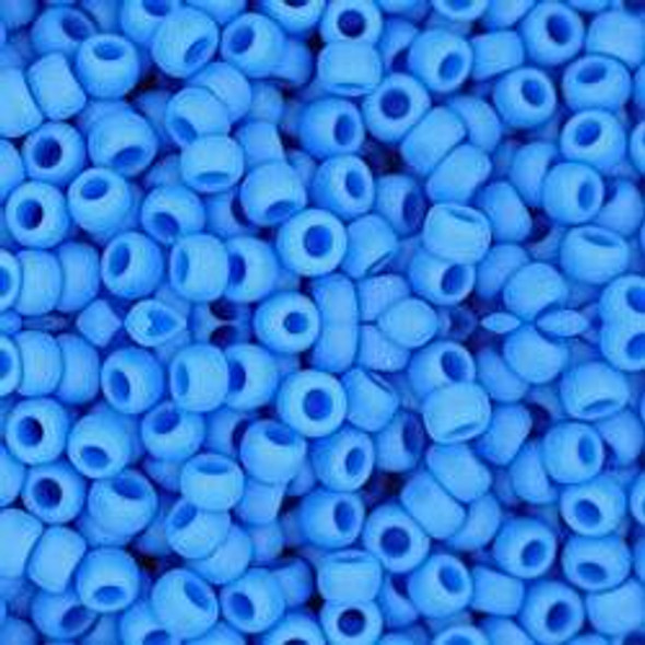 Toho ROUND 8/0 Seed Beads OPAQUE FROSTED CORNFLOWER