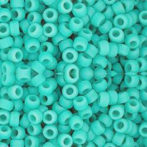 Toho ROUND 8/0 Seed Beads OPAQUE FROSTED TURQUOISE