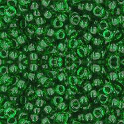 Toho ROUND 8/0 Seed Beads TRANSPARENT GRASS GREEN