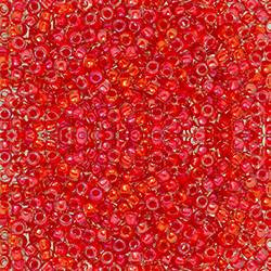 Toho ROUND 8/0 Seed Beads LUSTER CRYSTAL TROPICAL SUNSET LINED