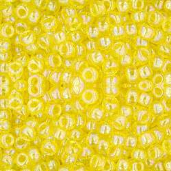 Toho ROUND 8/0 Seed Beads TRANSPARENT RAINBOW LEMON