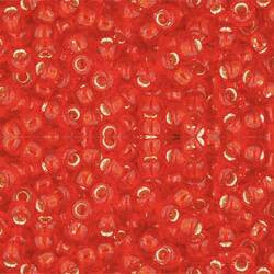 Toho ROUND 8/0 Seed Beads SILVER LINED LIGHT SIAM RUBY