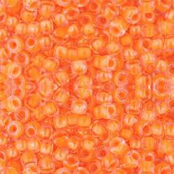 Toho ROUND 8/0 Seed Beads LUMINOUS NEON ORANGE