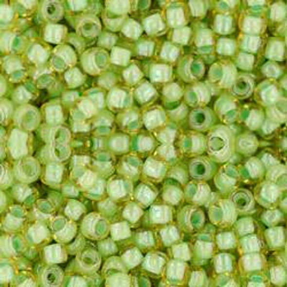 Toho ROUND 8/0 Seed Beads JONQUIL MINT JULEP LINED