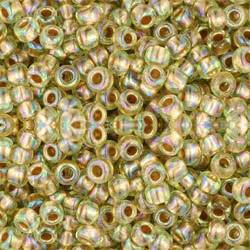 Toho ROUND 8/0 Seed Beads GOLD LINED RAINBOW LIGHT JONQUIL