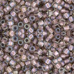 Toho ROUND 8/0 Seed Beads CRYSTAL ROSE GOLD LINED