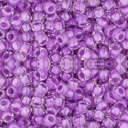 Toho ROUND 8/0 Seed Beads CRYSTAL WISTERIA LINED