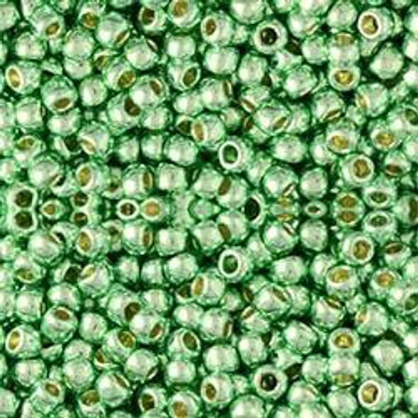 Toho ROUND 8/0 Seed Beads PERMAFINISH GALVANIZED MINT GREEN Toho ROUND 8/0 Seed Beads PERMAFINISH GALVANIZED MINT GREEN