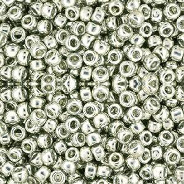 Toho ROUND 8/0 Seed Beads METALLIC SILVER Toho ROUND 8/0 Seed Beads METALLIC SILVER