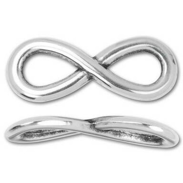 REGALIZ Infinity Slider Bead Antique Silver Plated