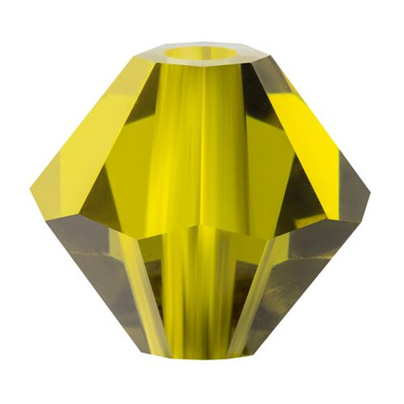 Preciosa Crystal Bicone Beads 5mm OLIVINE 1 Preciosa Crystal Bicone Beads 5mm OLIVINE 1