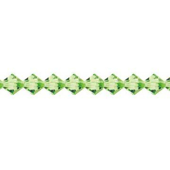 Preciosa Crystal Bicone Beads 5mm PERIDOT