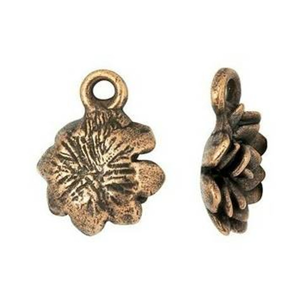 NUNN DESIGN Succulent Charm Antique Copper Plated Pewter