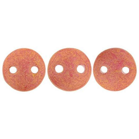 2-Hole Lentil Beads 6mm PACIFICA STRAWBERRY