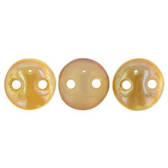 2-Hole Lentil Beads 6mm MILKY JONQUIL CELSIAN