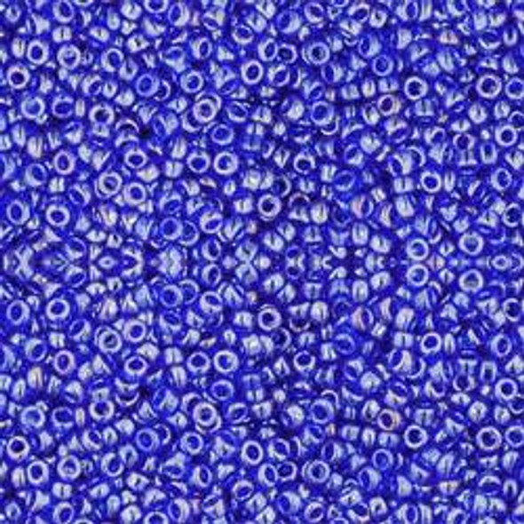 Toho ROUND 15/0 Seed Beads TRANSPARENT LUSTERED COBALT