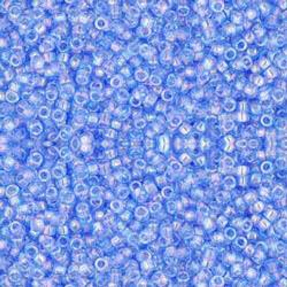 Toho ROUND 15/0 Seed Beads TRANSPARENT RAINBOW LIGHT SAPPHIRE Toho ROUND 15/0 Seed Beads TRANSPARENT RAINBOW LIGHT SAPPHIRE