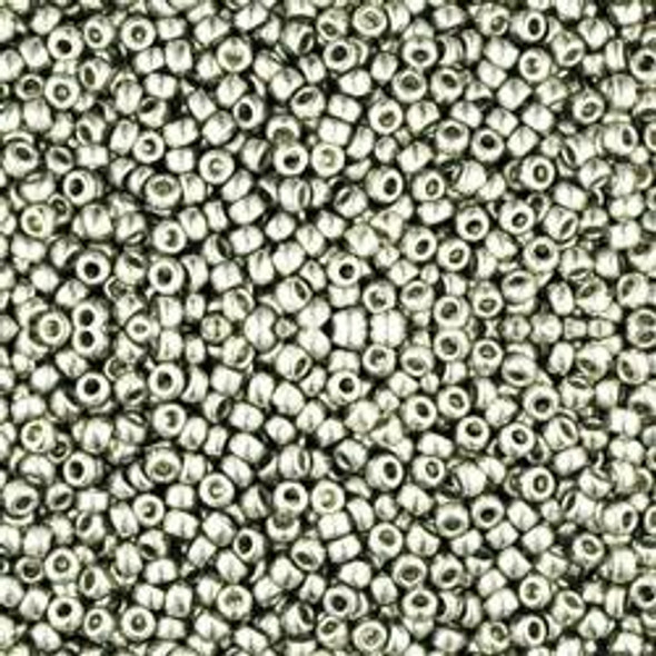 Toho ROUND 15/0 Seed Beads METALLIC SILVER Toho ROUND 15/0 Seed Beads METALLIC SILVER