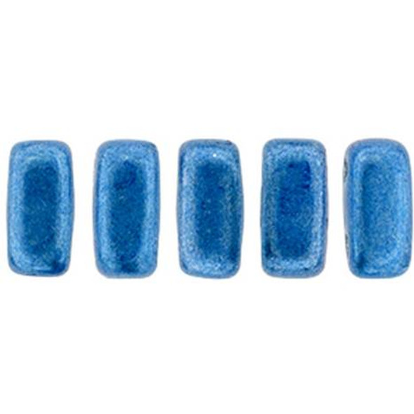 2-Hole Brick Beads CzechMates SATURATED METALLIC LITTLE BOY BLUE
