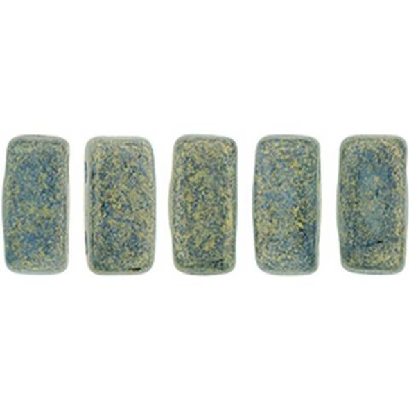 2-Hole Brick Beads CzechMates PACIFICA POPPY SEED