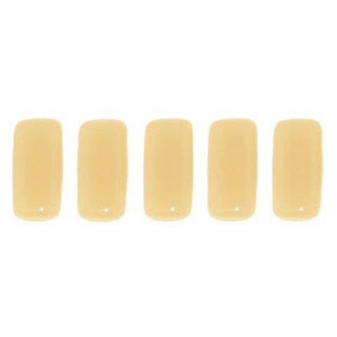 2-Hole Brick Beads CzechMates OPAQUE LT BEIGE