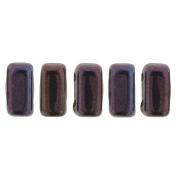 2-Hole Brick Beads CzechMates LUSTER METALLIC AMETHYST 2-Hole Brick Beads CzechMates LUSTER METALLIC AMETHYST