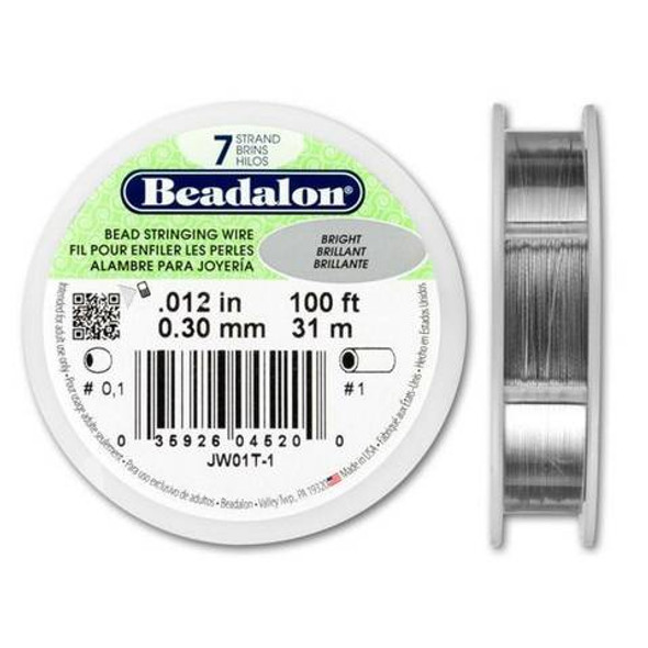 Beadalon 7 Bead Stringing Wire BRIGHT