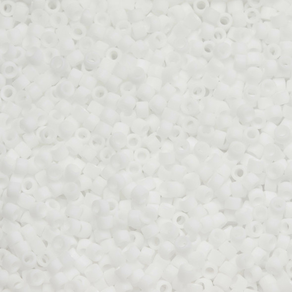 Toho AIKO 11/0 Seed Beads OPAQUE FROSTED WHITE