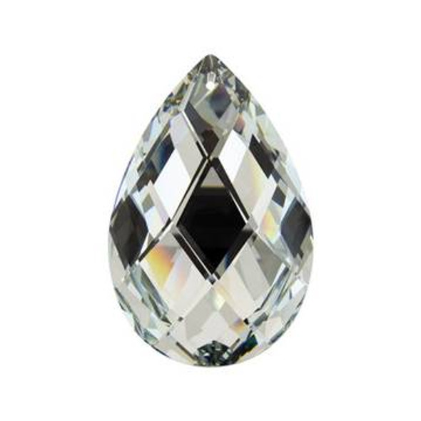 Preciosa Crystal Almond Drop Pendant 89x58mm LABRADOR