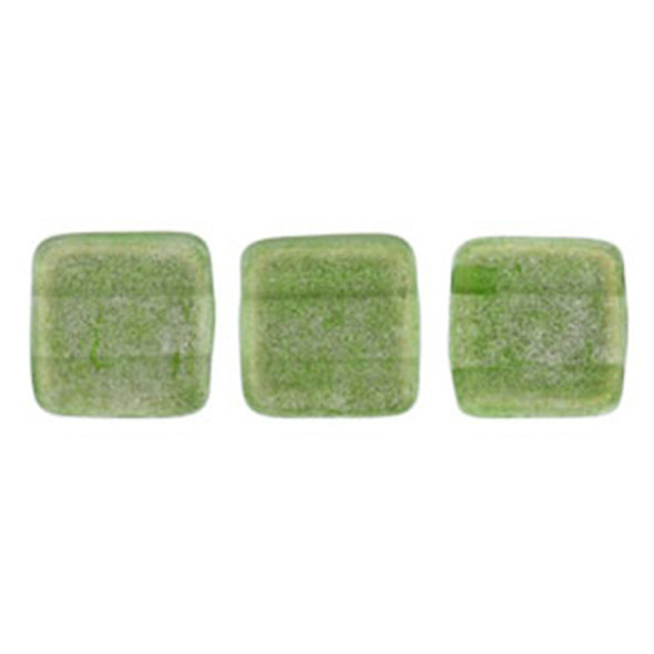 2-Hole TILE Beads 6mm HALO VERONA Czech Glass Beads