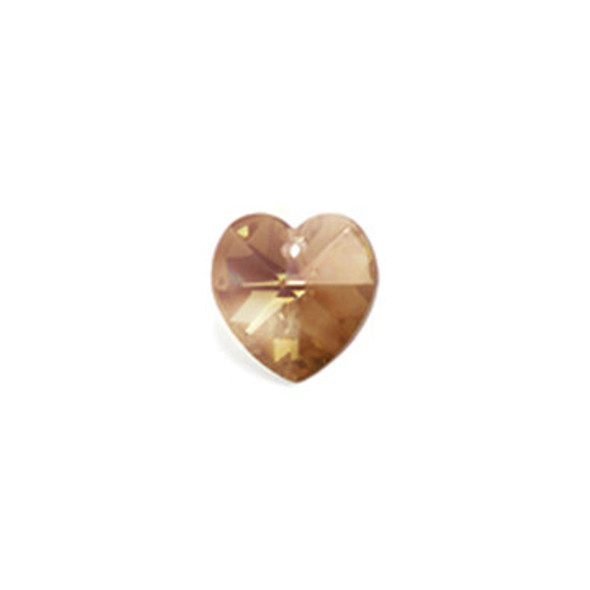 Preciosa Crystal Heart Pendant 10mm CELSIAN HALFCOAT