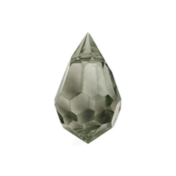 Preciosa Crystal Teardrop Pendant 12x20mm BLACK DIAMOND Preciosa Crystal Teardrop Pendant 12x20mm BLACK DIAMOND