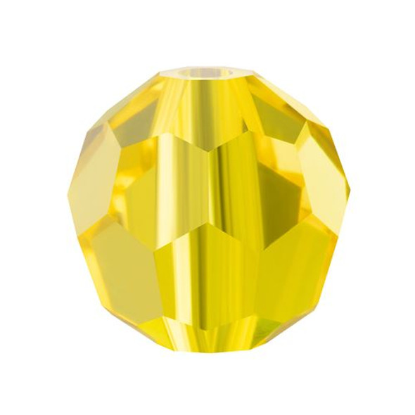 Preciosa Crystal Faceted Round Bead 4mm CITRINE 1